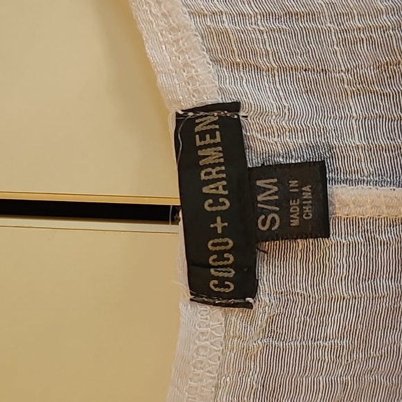 Coco+Carmen, sleeveless dress, black with white underlay, size small - Picture 2 of 3